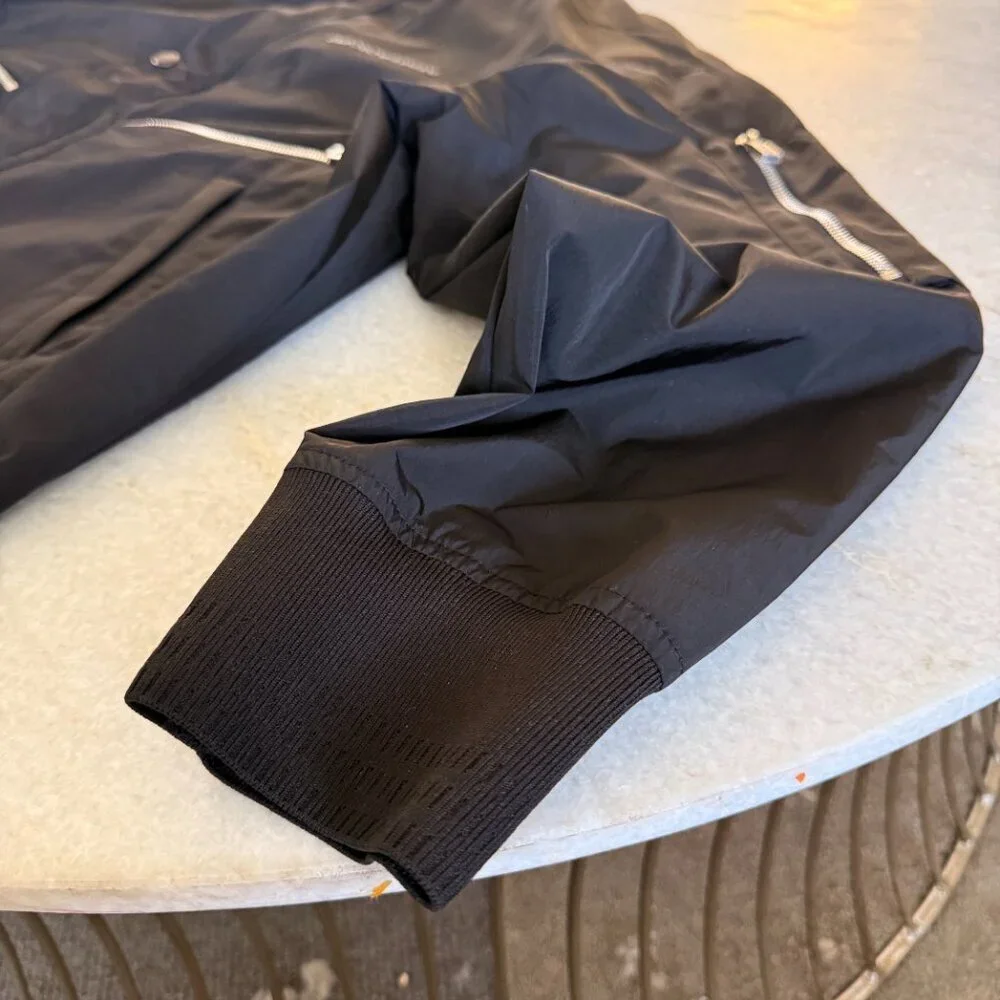 EMPORIO ARMANI Mens Black Nylon‎ Blouson Jacket Size 52, NWT $675